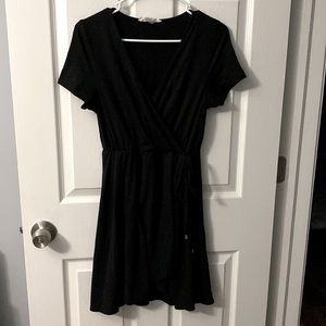 Love fast Live hard Black Short Sleeve Dress Size Medium